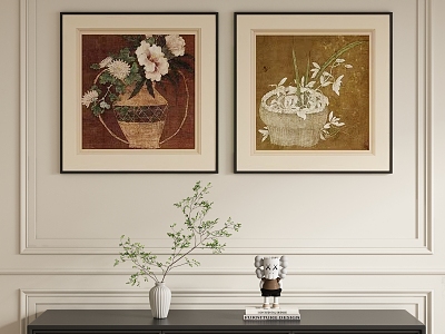 Retro and Antique Decorative Painting 3d model