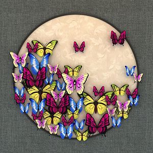 Modern Butterfly Craft 3d model