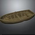 Traditional Wooden Boat as Water Transportation Vehicle With Wooden Frames And Open Structure