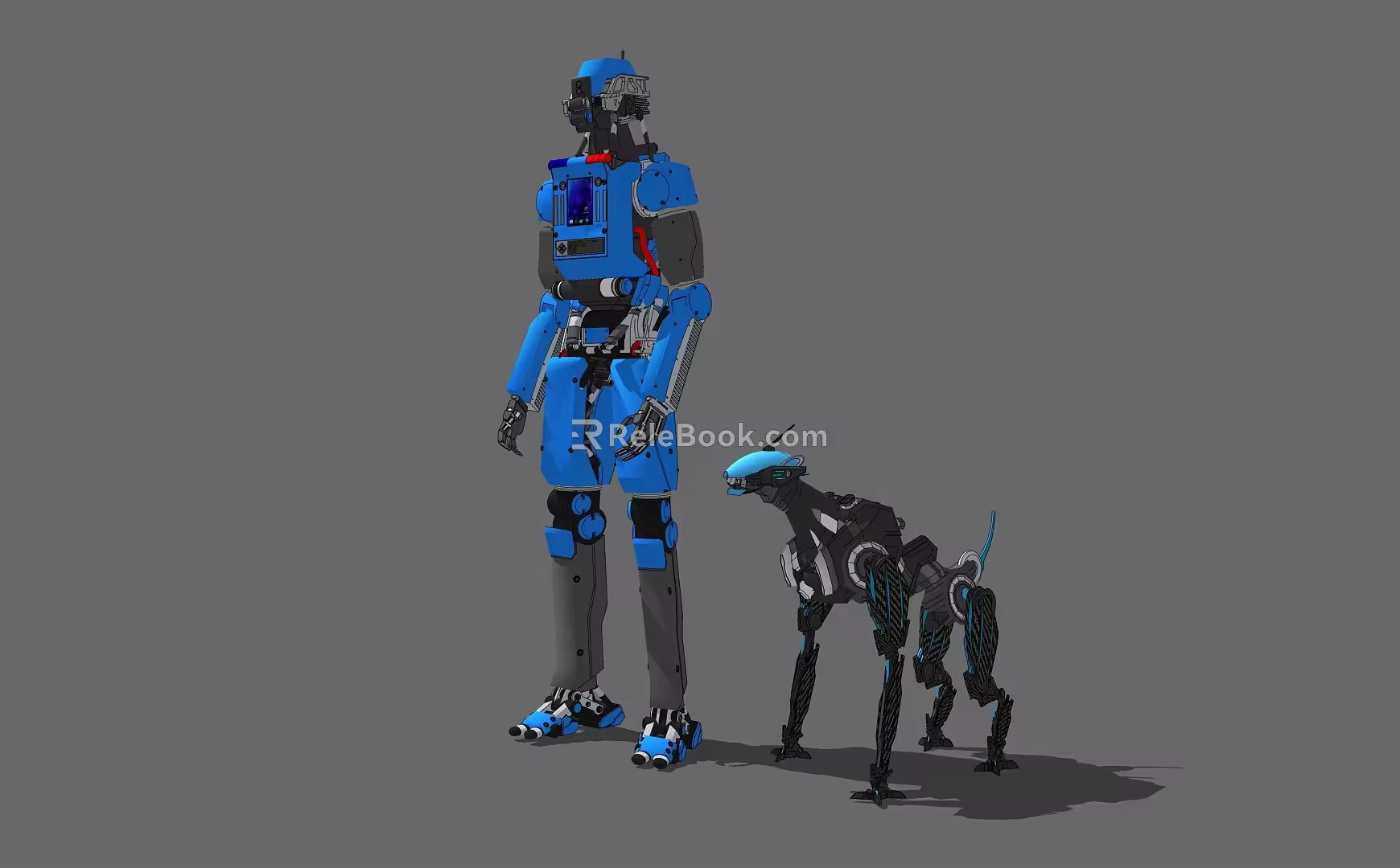 Modern Robots and the Future of Dogs 3d model