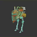Robot Assistant Small Robot Butler Robot Butler Figure Game Figure 3d model