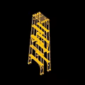 Silver Metal Step Ladder For Household Use With Stable Structure And Portable Design