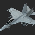 American F18 aircraft 3d model