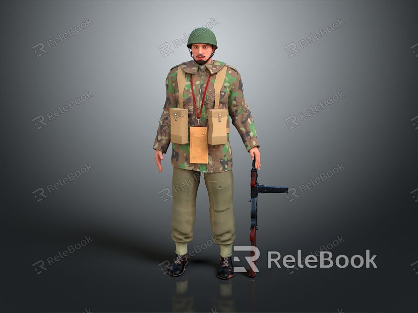 Soldiers World War II Soldiers World War II German Soldiers World War II German Soldiers Military Mercenaries model