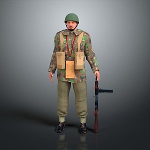 Soldiers World War II Soldiers World War II German Soldiers World War II German Soldiers Military Mercenaries 3d model