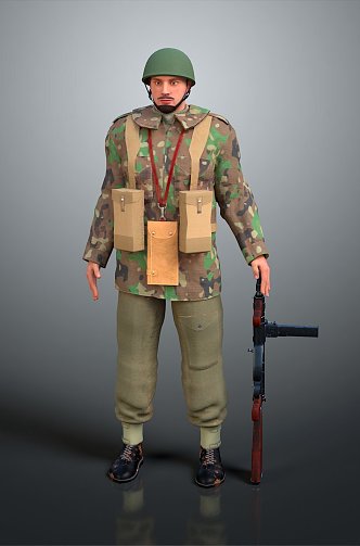 Soldiers World War II Soldiers World War II German Soldiers World War II German Soldiers Military Mercenaries 3d model