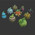 Colorful Assorted Decorative Food Items With Various Shapes And Vibrant Hues