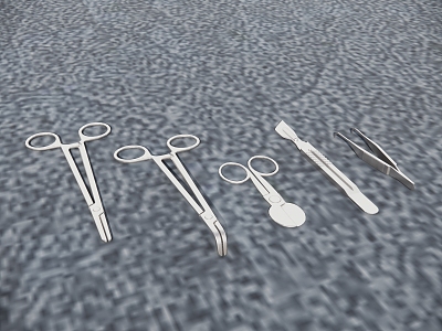 Medical facilities Modern surgical tools 3d model