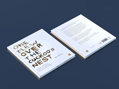 One Flew Over The Cuckoos Nest Book With Cover And Interior Pages Design 3d model
