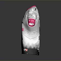 White Athletic Jersey With Pink Trim And Sponsor Logos UCLM SOLISE 14