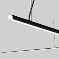 Sleek Modern Linear Pendant Light With Long Strip Design And Soft Illumination