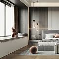 Modern Bedroom Home Master Bedroom 3d model