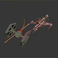 Starfighter Models With Black Hexagonal Wings And White Red X Design On Dark Reflective Background