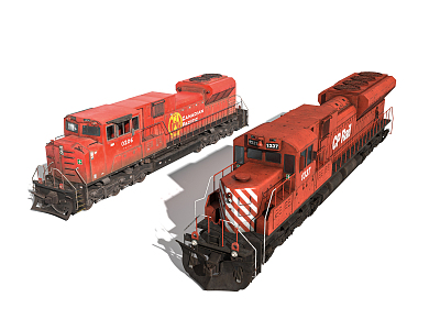 INDUSTRIAL LOFT TRAIN 3d model