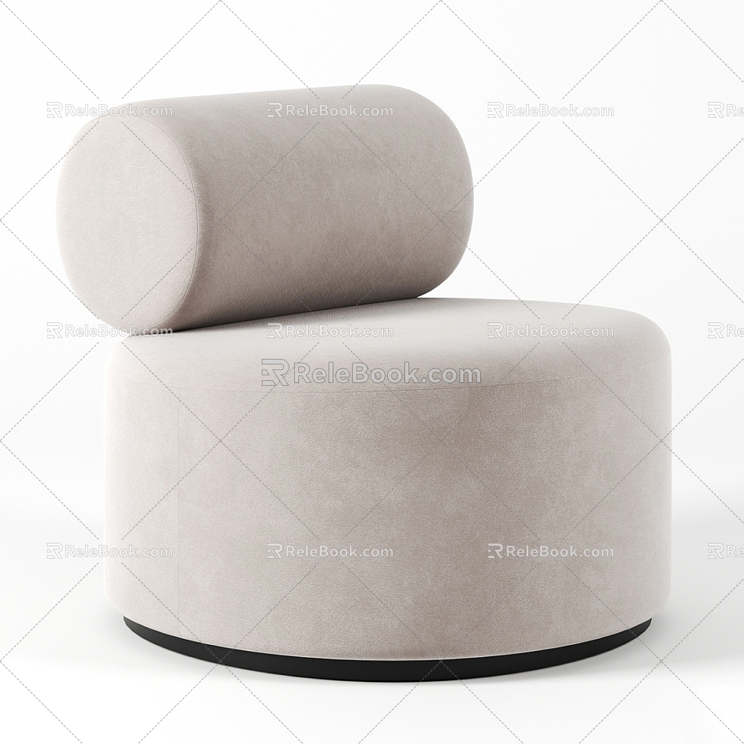 Modern Single Sofa Leisure Chair Sofa Chair 3d model