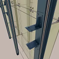 Modern Building Facade Design With Glass Curtain Wall And Transparent Panels
