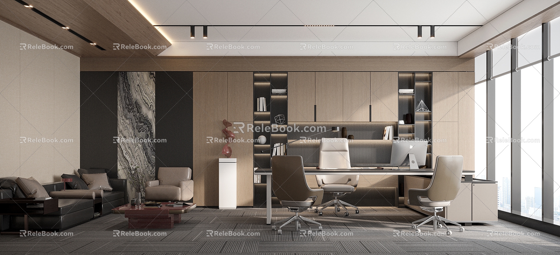 Modern Office Manager's Office 3d model