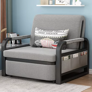 Sofa bed Foldable sofa bed Single sofa Iron 3d model