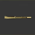Classic Vintage Golden Telescope With Red Grip And Metal Body Design
