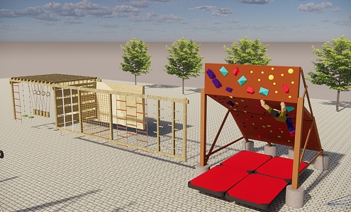 Children's play equipment 3d model