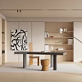 Modern study 3d model