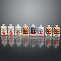 Cute Bear Shaped Food Bottles With Various Designs And Colorful Packaging