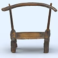 Handcrafted Wooden Stool With Simple Structure And Natural Wood Material