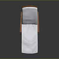 Wooden Frame Lounge Chair With White Cushion And Simple Design