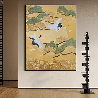 Medieval Hanging Paintings New Chinese Hanging Paintings Zen Hanging Paintings Living Room Hanging Paintings Entrance Hanging Paintings Study Room Hanging Paintings Office Hanging Paintings Tea Room Hanging Paintings Modern Hanging Paintings 3d model