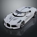 Modern White Sports Car With Sleek Aerodynamic Body Design And Stylish Wheels