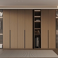 Italian Minimalist Wardrobe 3d model