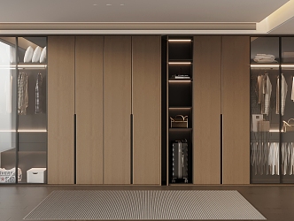 Italian Minimalist Wardrobe 3d model