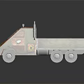Vintage Style Toy Truck With Bridges Lettering Green And Brown Color Grille Design Black Wheels