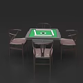 New Chinese Wooden Mahjong Table Chinese Automatic Mahjong Table 3d model