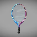 Sporting Equipment Colorful Tennis Racket With Purple Blue Frame And Black Handle