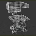 Contemporary Single Chair With Leather Seat Armrest And Sturdy Metal Legs Design