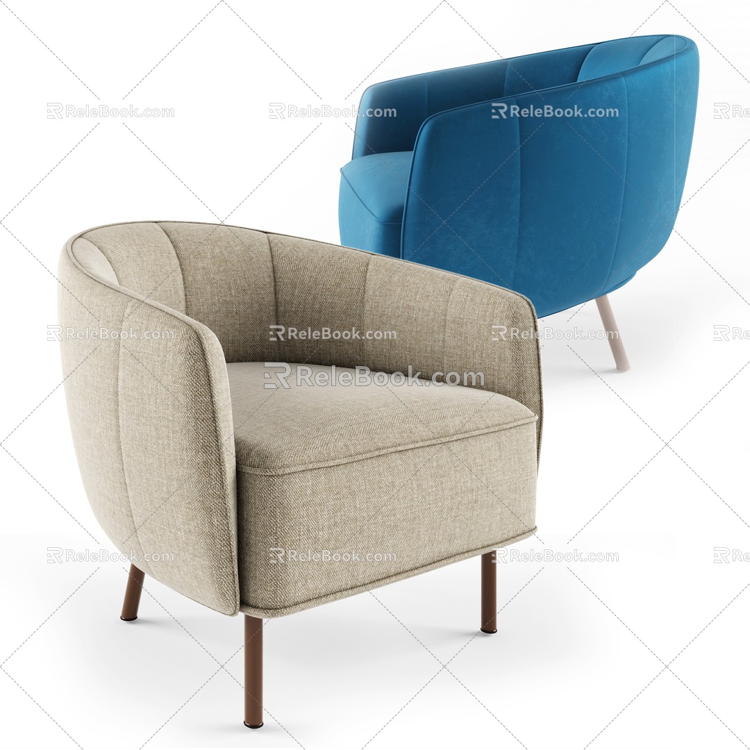 Sofa Single Sofa Seat Casual Sofa Single Chair 3d model