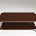 Modern round table coffee table 3d model
