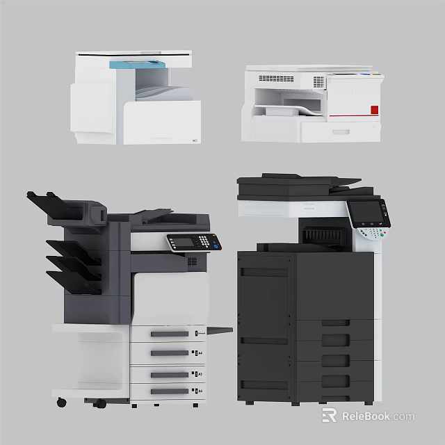 Multifunctional Office Appliances Modern Design For Efficient Printing Copying Scanning 3d model