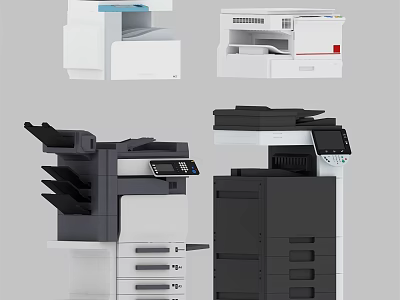 Multifunctional Office Appliances Modern Design For Efficient Printing Copying Scanning 3d model