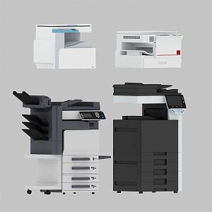 modern printer copier office equipment 3d model