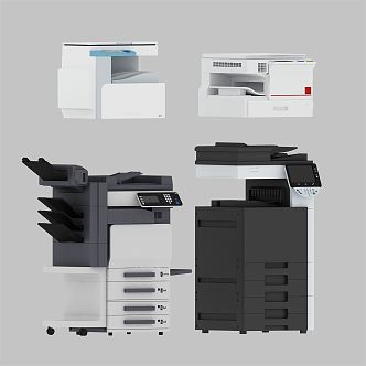 modern printer copier office equipment 3d model