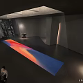 Modern Front Desk Hotel Reception Front Desk Elevator Hall 3d model