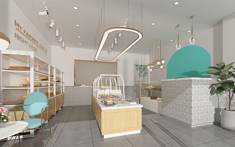 Modern Cake Shop 3d model