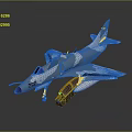 Tomcat Fighter Jet Model Displayed On Gray Background With 285 Marking 3d model