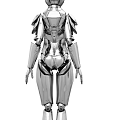 Modern Robot Female Robot 3d model