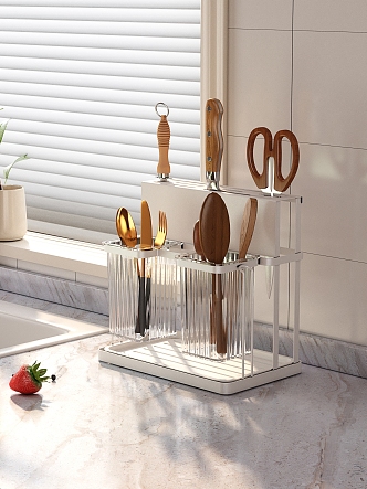 Light Luxury Kitchen Knife Holder Kitchenware Knife Holder Kitchen Knife 3d model