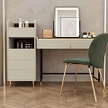 Modern Dressing Table Stool Combination Dressing Table 3d model
