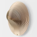 Modern Gold Striped Wall Lamp With Unique Curved Design For Interior Decor