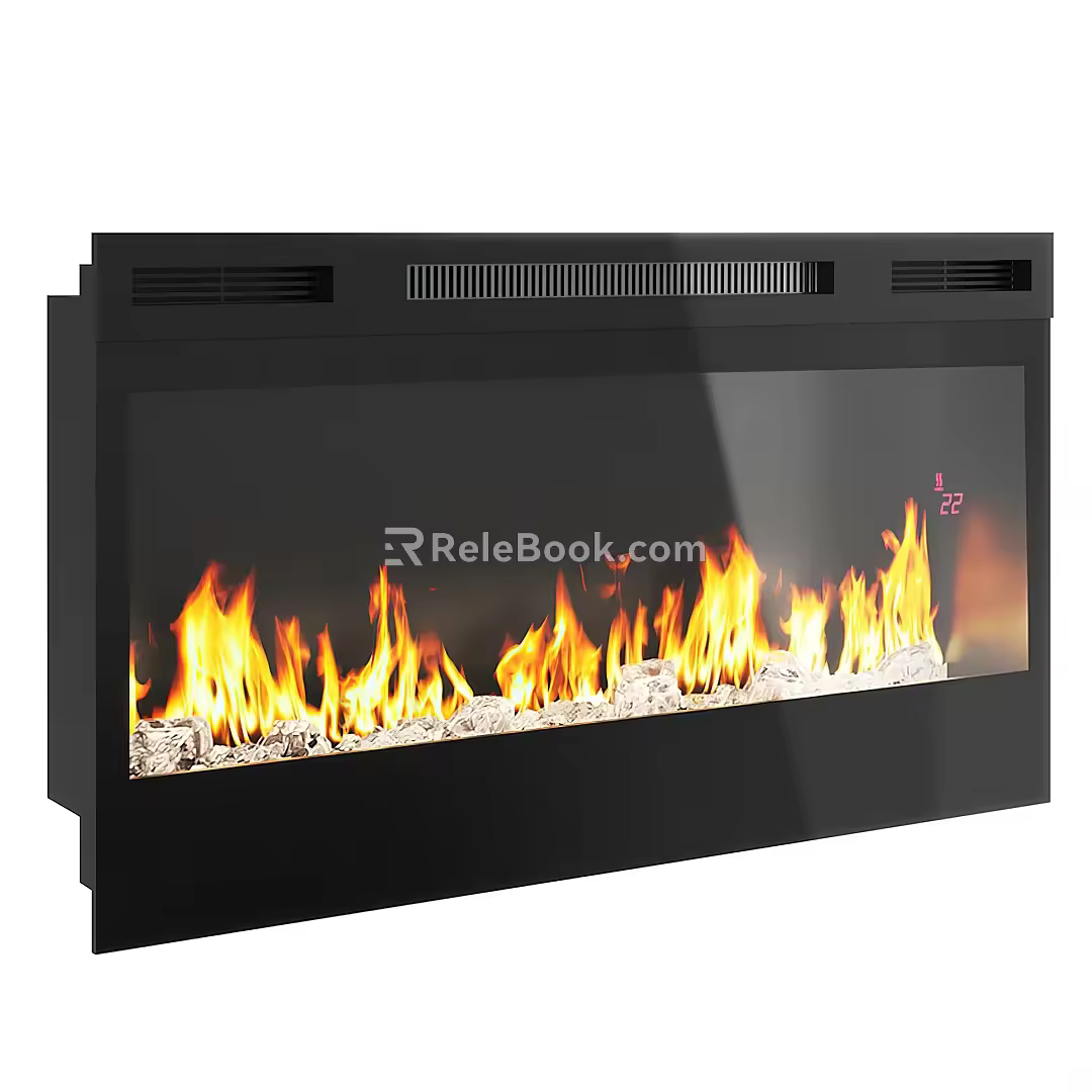 Modern Fireplace 3d model
